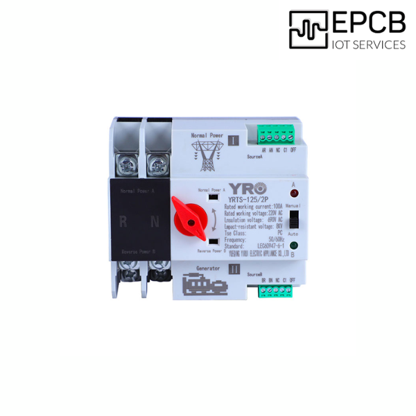 Bộ chuyển nguồn tự động ATS 2P 3P 4P 125A 400V - YRQ2PC