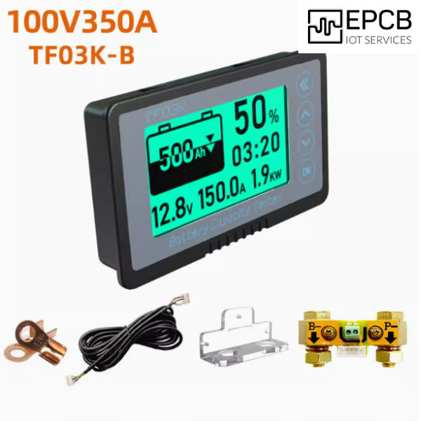Đồng hồ theo dõi dung lượng pin RS485 dung lượng lớn TF03K