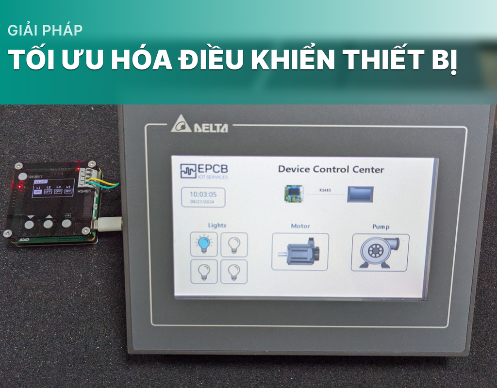 Giải pháp tối ưu điều khiển thiết bị công nghiệp