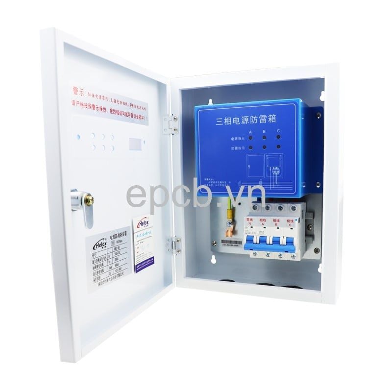 Tủ điện chống sét lan truyền 3 pha 380V 20kA HM3-20