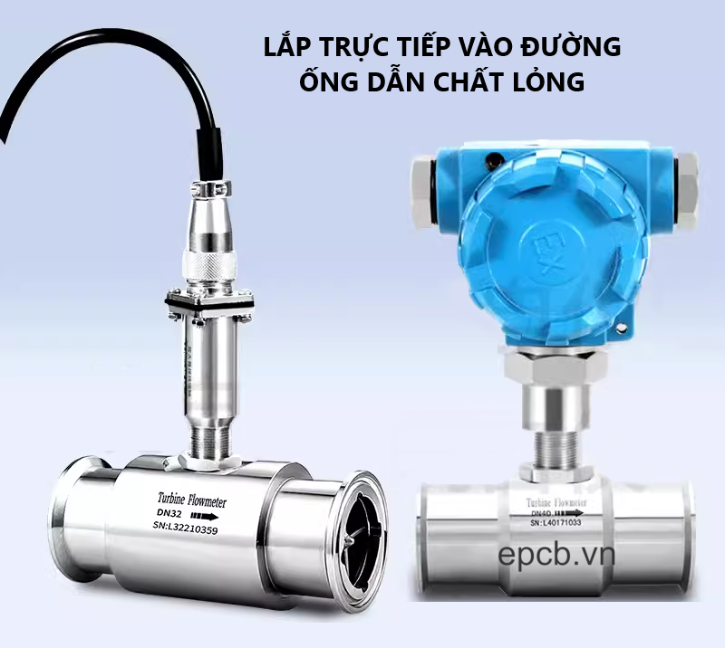 Cảm biến lưu lượng nước công nghiệp - Turbine Flow Meter LWGY