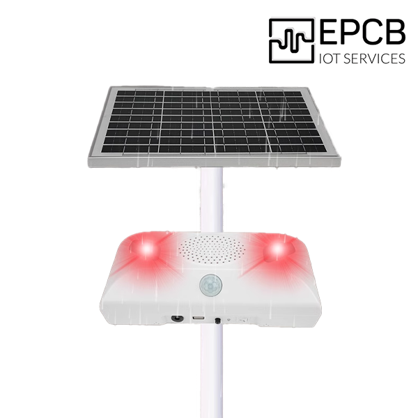 Loa cảnh báo bằng giọng nói năng lượng mặt trời tích hợp cảm biến hồng ngoại ED-CHT03