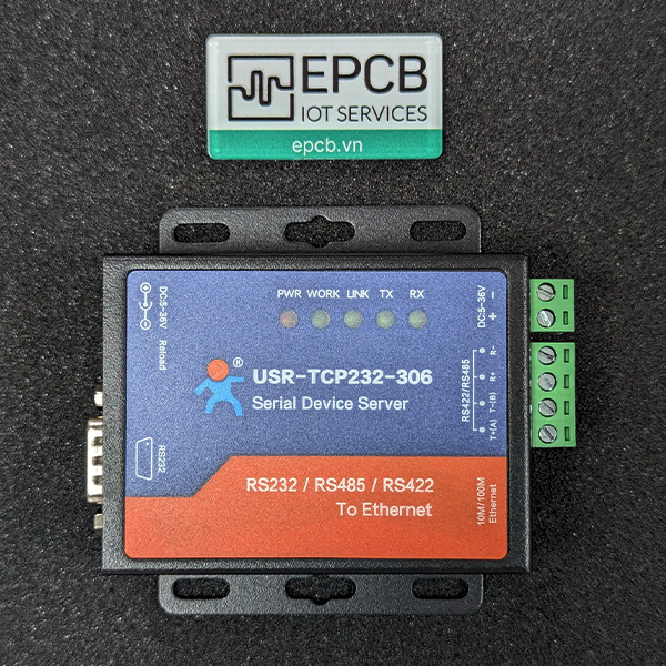 Bộ chuyển đổi RS485 RS232 sang Ethernet USR-TCP232-306