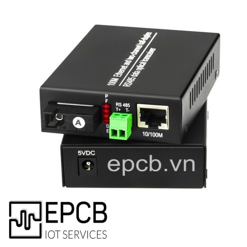 Bộ chuyển đổi RS485 sang Quang và Ethernet Model RS485-FIB-ETH-01