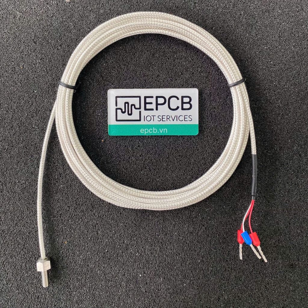 Cảm biến nhiệt độ PT100 ren cố định M4/M5/M6 (chống thấm nước)
