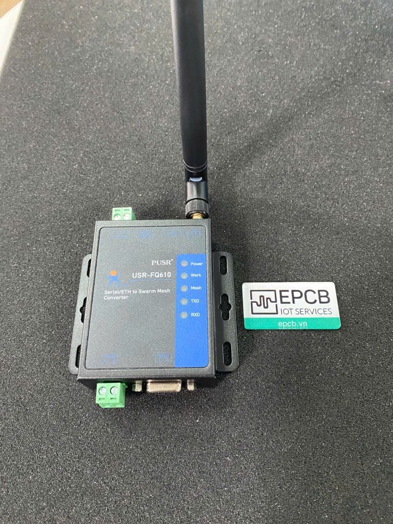 Bộ Chuyển Đổi RS232/RS485/Ethernet sang Mạng Không Dây Swarm Mesh USR-FQ610