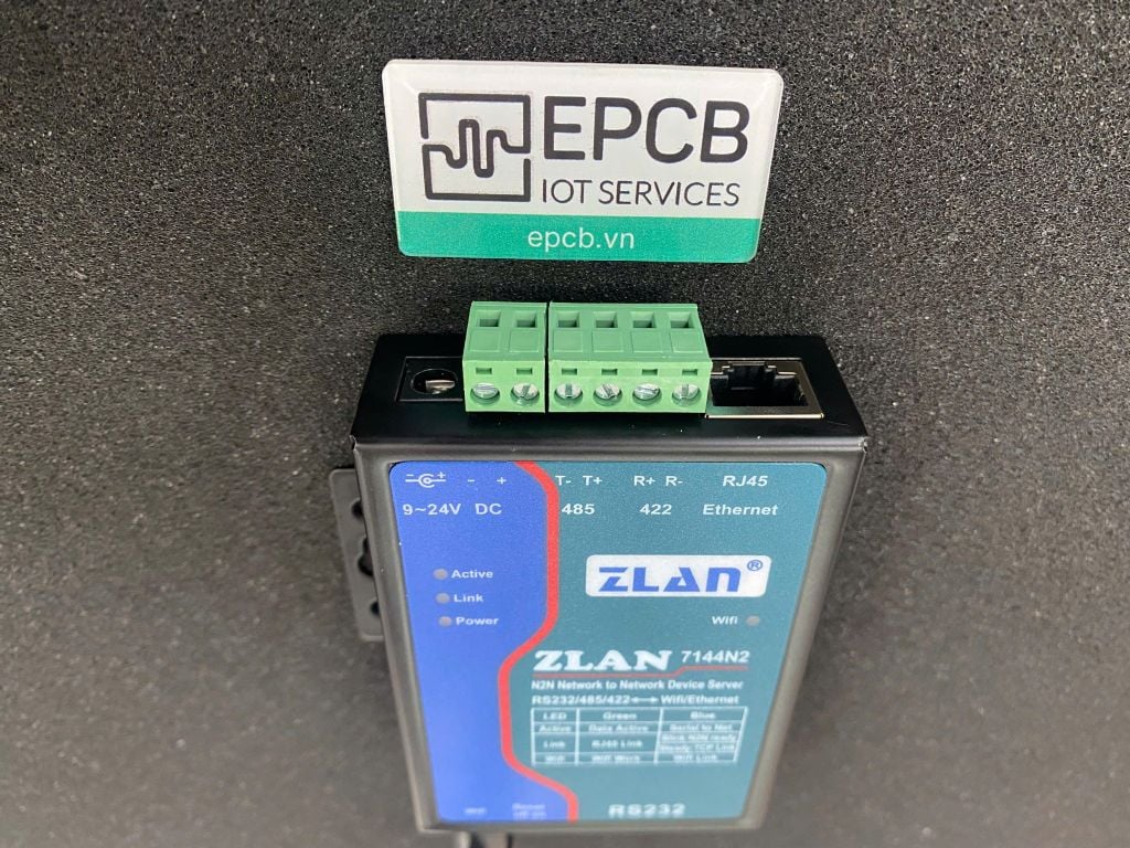 Bộ chuyển đổi RS232/485/422 sang WiFi & Ethernet - ZLAN7144N2