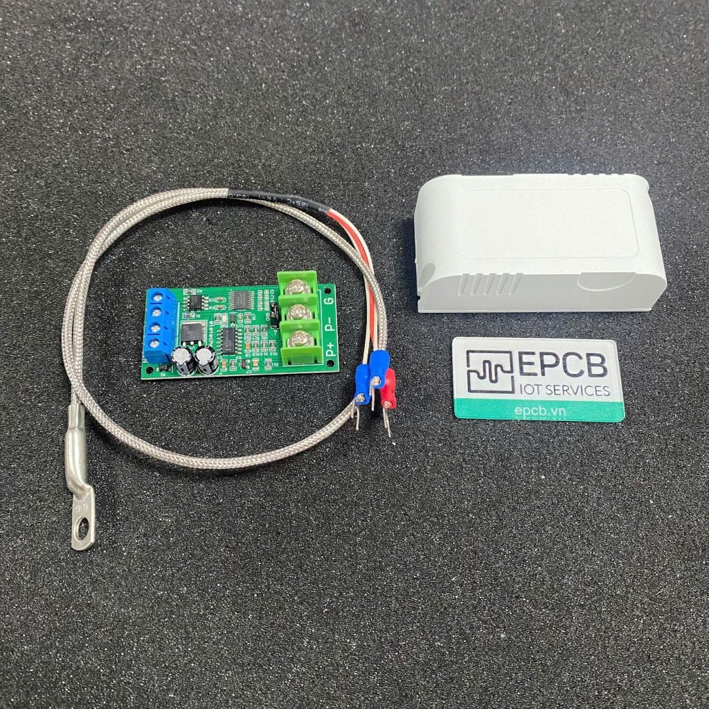 Mạch Cảm biến nhiệt độ PT100 RS485 Modbus RTU kết nối PLC (PTA9B01)