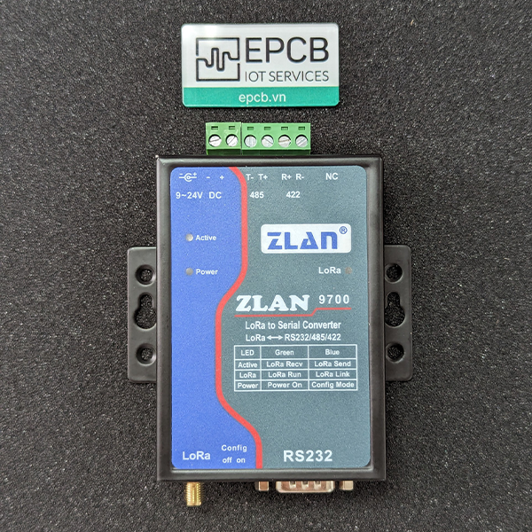 Bộ chuyển đổi Lora sang RS232/485/422 ZLAN9700
