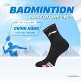  Tất cầu lông Unisex chính hãng Li-Ning P-AWSU084 & P-AWSU083 chất liệu cotton thấm hút mồ hôi,thoáng khí dành cho cả nam và nữ chơi thể thao 