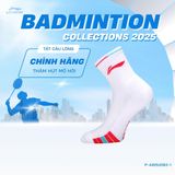  Tất cầu lông Unisex chính hãng Li-Ning P-AWSU084 & P-AWSU083 chất liệu cotton thấm hút mồ hôi,thoáng khí dành cho cả nam và nữ chơi thể thao 