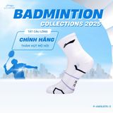  Tất cầu lông Unisex chính hãng Li-Ning P-AWSU075 chất liệu cotton thấm hút mồ hôi,thoáng khí dành cho cả nam và nữ chơi thể thao 