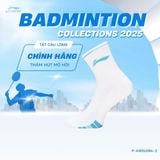 Tất cầu lông Unisex chính hãng Li-Ning P-AWSU084 & P-AWSU083 chất liệu cotton thấm hút mồ hôi,thoáng khí dành cho cả nam và nữ chơi thể thao 