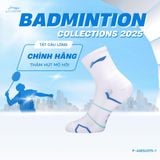  Tất cầu lông Unisex chính hãng Li-Ning P-AWSU075 chất liệu cotton thấm hút mồ hôi,thoáng khí dành cho cả nam và nữ chơi thể thao 