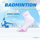  Tất cầu lông Unisex chính hãng Li-Ning P-AWSU084 & P-AWSU083 chất liệu cotton thấm hút mồ hôi,thoáng khí dành cho cả nam và nữ chơi thể thao 