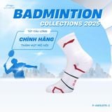  Tất cầu lông Unisex chính hãng Li-Ning P-AWSU075 chất liệu cotton thấm hút mồ hôi,thoáng khí dành cho cả nam và nữ chơi thể thao 