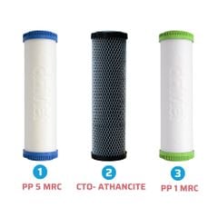 Bộ 3 lõi lọc thô Daikiosan PP-CTO-PP sử dụng cho tất cả máy lọc nước Hàng chính hãng