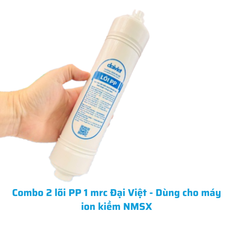 Combo 2 lõi PP lọc chặn magie thay thế cho máy lọc nước ion kiềm tươi Daikiosan, Makano