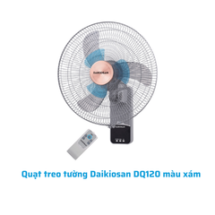 Quạt treo tường Daikiosan DQ120 màu xám