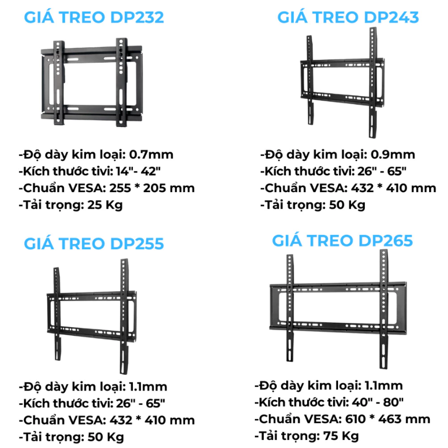 Giá đỡ treo tường Daikiosan DP232