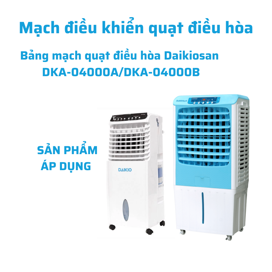 Bảng mạch khiển quạt điều hòa Daikiosan Daikio DKA-04000A/DKA-04000B - Hàng Chính Hãng