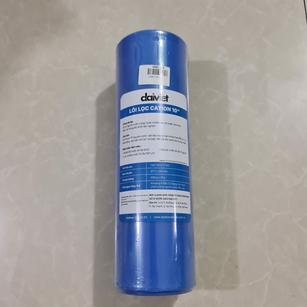 Lõi lọc Cation 10 in chính hãng Đại Việt