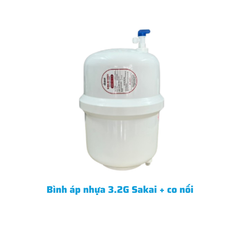 Bình áp nhựa 3.2G Sakai + co nối