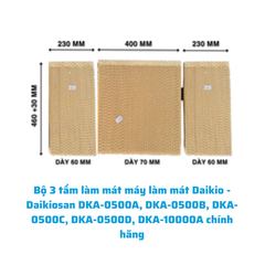 Bộ 3 tấm làm mát máy làm mát Daikio - Daikiosan DKA-0500A, DKA-0500B, DKA-0500C, DKA-0500D, DKA-10000A chính hãng