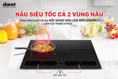 Bếp từ đôi Daikiosan DKT-20006 công suất 4000W