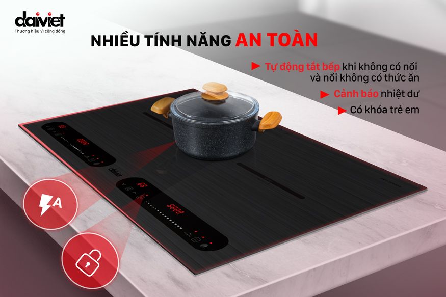 Bếp từ đôi Daikiosan DKT-20006 công suất 4000W