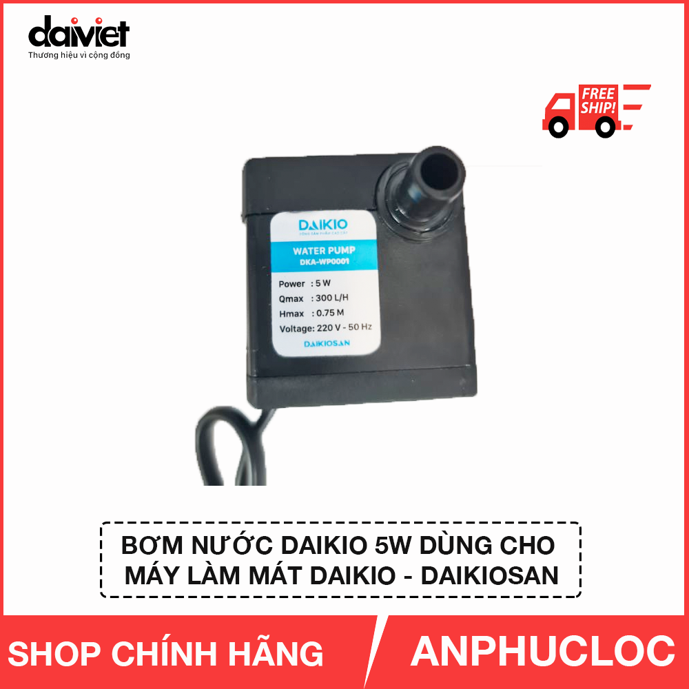 chinh hang bom 5w may lam mat daikio dka 00800a 800a dka 01500b nkm 01300a