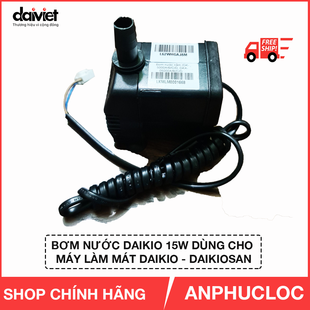 bom nuoc quat dieu hoa daikio daikiosan 15w