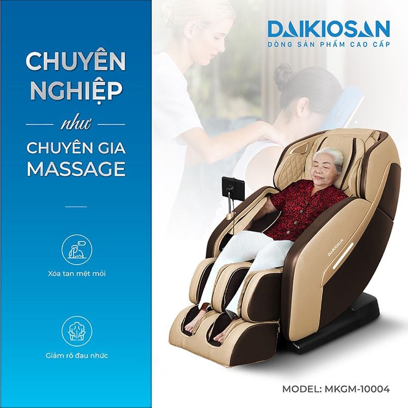 Ghế massage Daikiosan DKGM-10004 công nghệ 3D