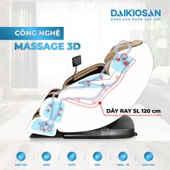 Ghế massage Daikiosan DKGM-10004 công nghệ 3D