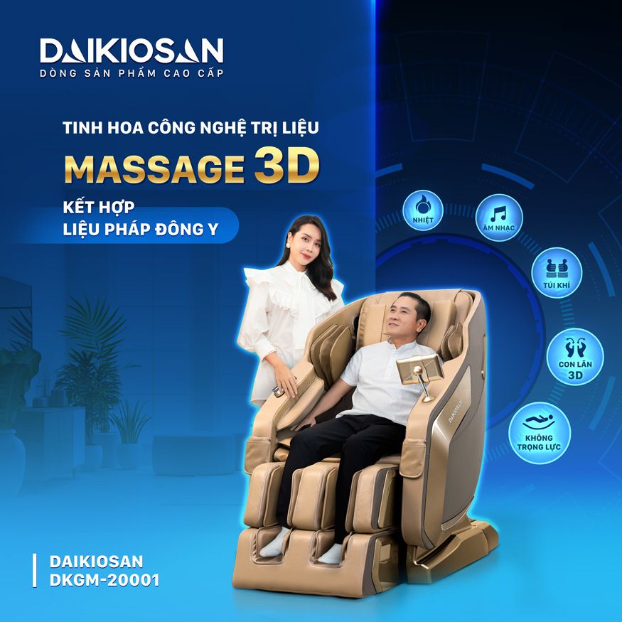 Ghế massage Daikiosan DKGM-20001 - công nghệ massage 3D