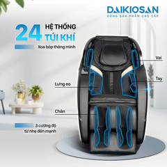 GHẾ MASSAGE DAIKIOSAN DKGM-20005 CÔNG NGHỆ 3D SƯỞI NHIỆT 4 ĐIỂM