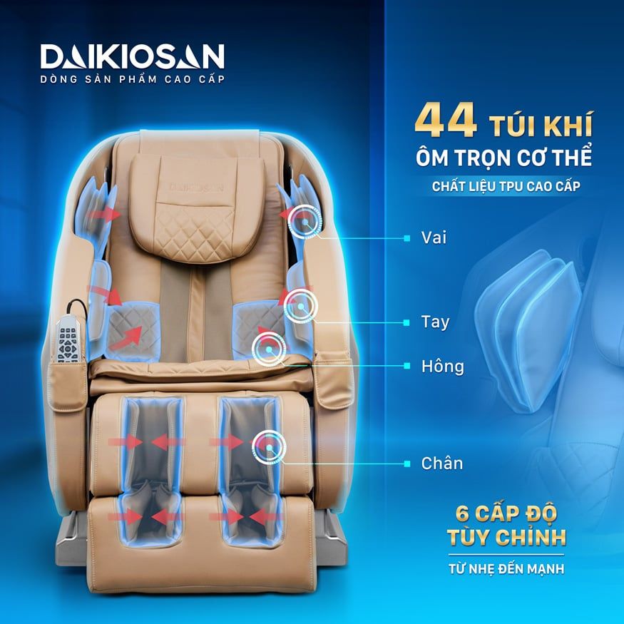 Ghế Massage cao cấp Daikiosan DKGM-30002 ( Điều khiển cảm ứng 2022)