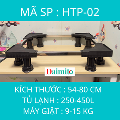 Chân kê máy giặt tủ lạnh HTP loại lớn HTP-02 điều chỉnh 54 đến 80 cm