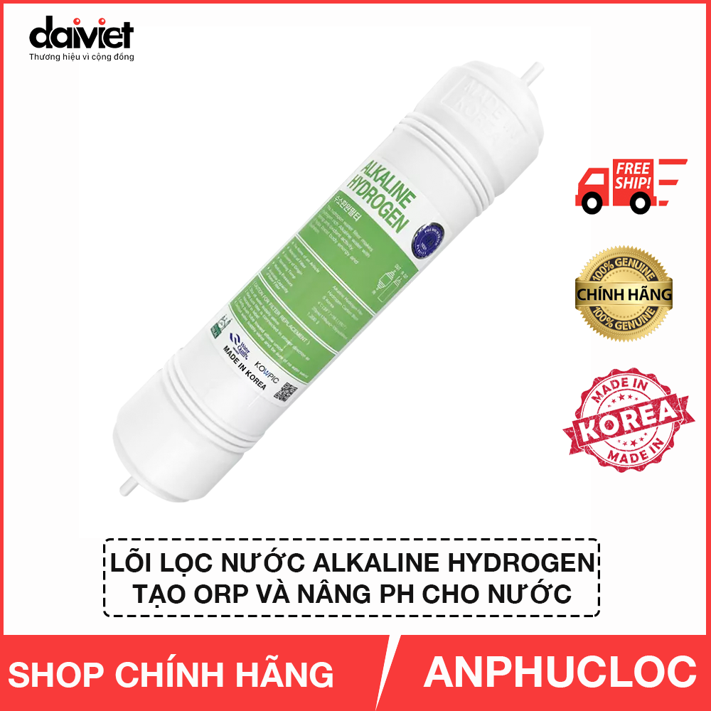 Lõi Hydrogen Alkaline Đại Việt nhập khẩu Hàn Quốc NÂNG PH TẠO ORP