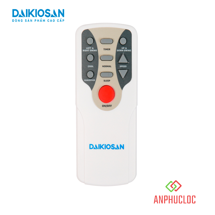 Máy làm mát  Daikiosan DKA-02500B lưu lượng 2500 m3h, điều khiển từ xa, sử dụng cho 20-25 m2