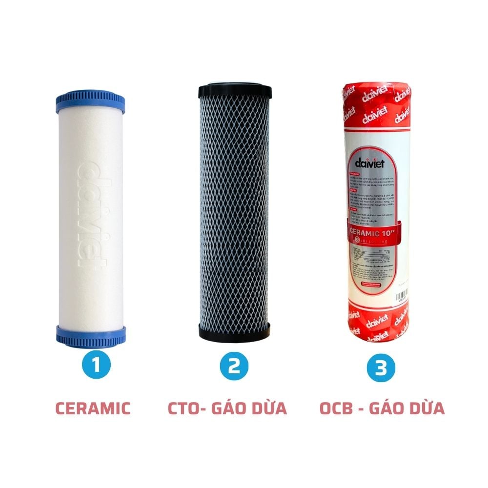 Bộ lọc thô 123 Daikiosan PP- CTO- Ceramic - Hàng Chính Hãng