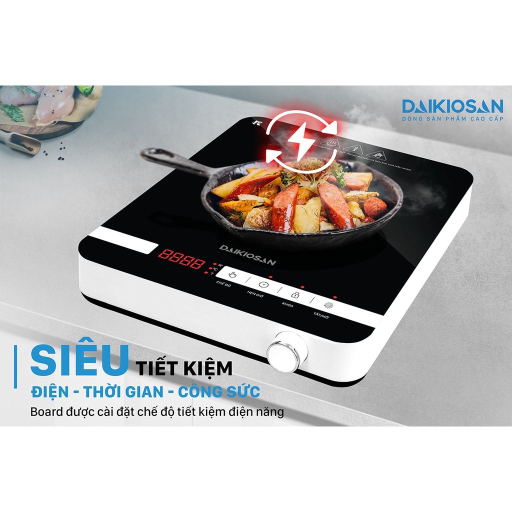 BẾP TỪ ĐƠN DAIKIOSAN DKT-100004 CÔNG SUẤT 2000W CHÍNH HÃNG