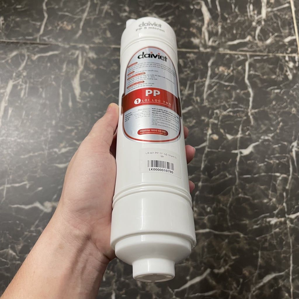 Lõi lọc nước số 1 PP 5 mrc loại kín nối nhanh chính hãng Daikiosan Đại Việt [ GIAO NHANH 2H HCM]