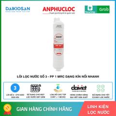 LÕI LỌC NƯỚC SỐ 3 PP 1 MRC DẠNG KÍN ĐẠI VIỆT - DAIKIOSAN