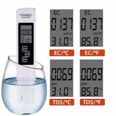 BÚT ĐO TDS & EC ĐIỆN TỬ PPM 3 TRONG 1 KÈM PIN 3V CR2032