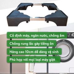 CHÂN KÊ MÁY GIẶT TỦ LẠNH TRỤ BÊ TÔNG CAO CẤP ĐIỀU CHỈNH 50 ĐẾN 70 CM [ GIAO NHANH HCM 2 H]