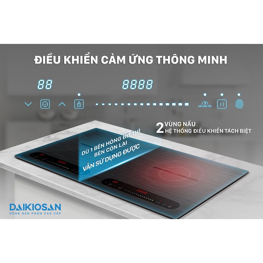 Bếp từ đôi Daikiosan DKT-200006