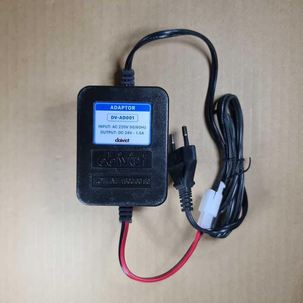 Bộ đổi nguồn máy lọc nước RO 24V-1.5A chính hãng Đại Việt có giắc cắm