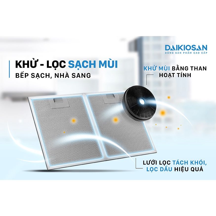 Máy hút mùi nhà bếp Daikiosan DKH-000006 nhập khẩu Châu Âu