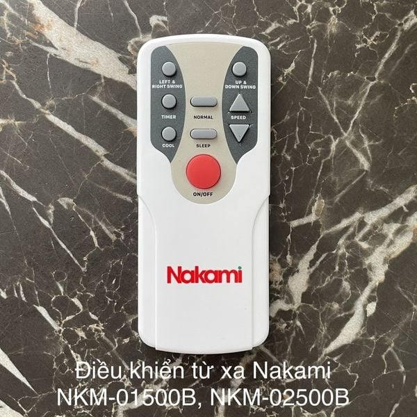 ĐIỀU KHIỂN TỪ XA (REMOTE) MÁY LÀM MÁT NAKAMI NKM-01500B, NKM-02500B